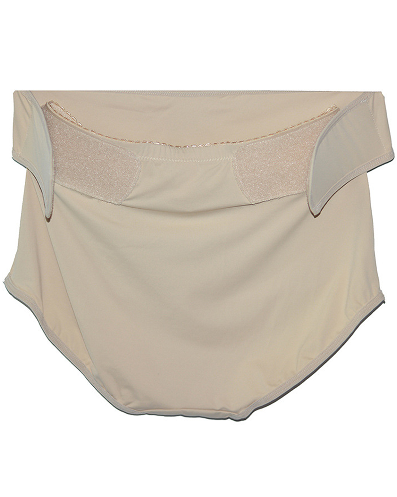 Panties Moldeadores de Nylon con Levantamiento de Caderas y Cierre de Velcro para Postparto