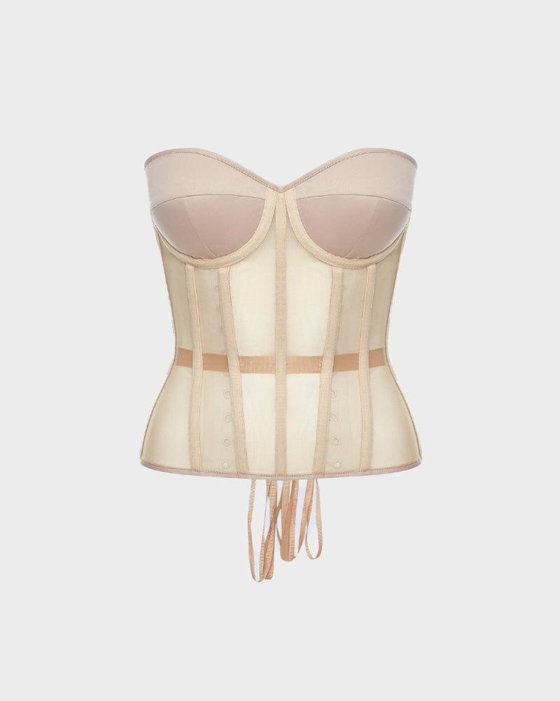 Floralshe® Elegant Mesh Support Push-Up Corset