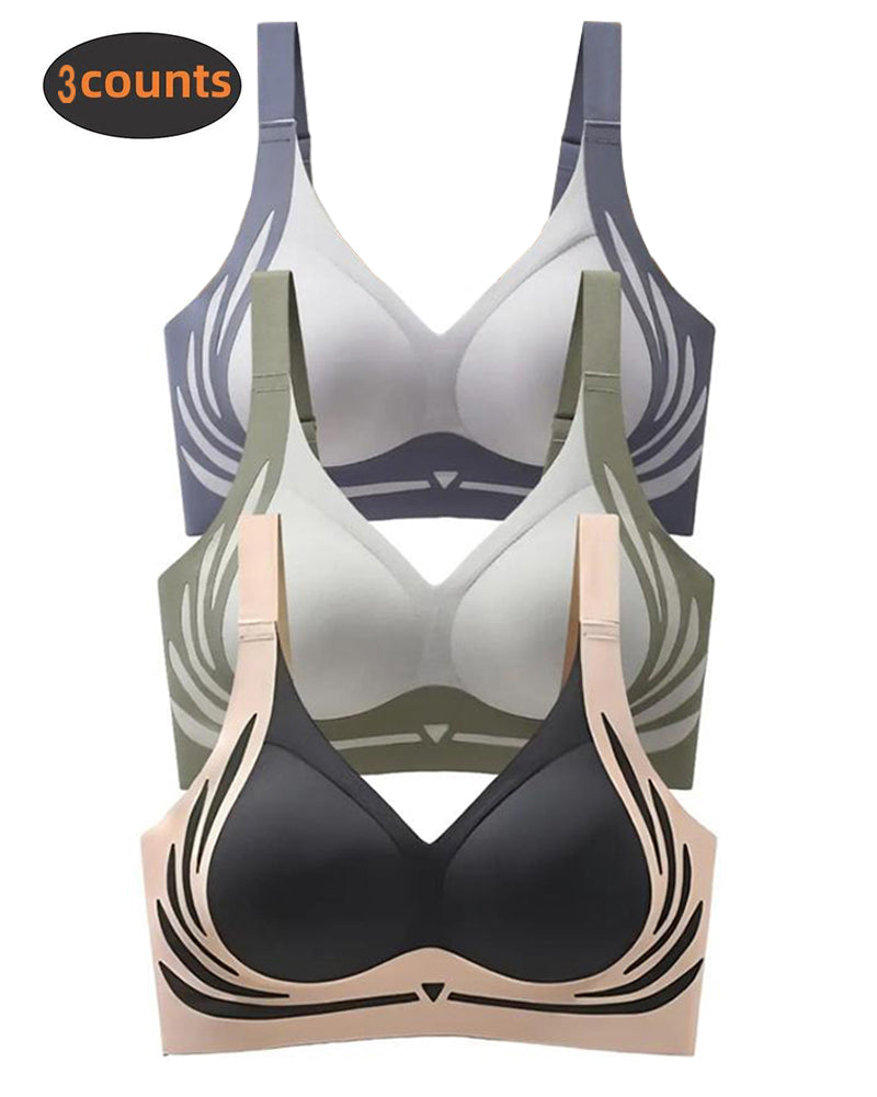 sujetador push-up inalámbrico anti-caída