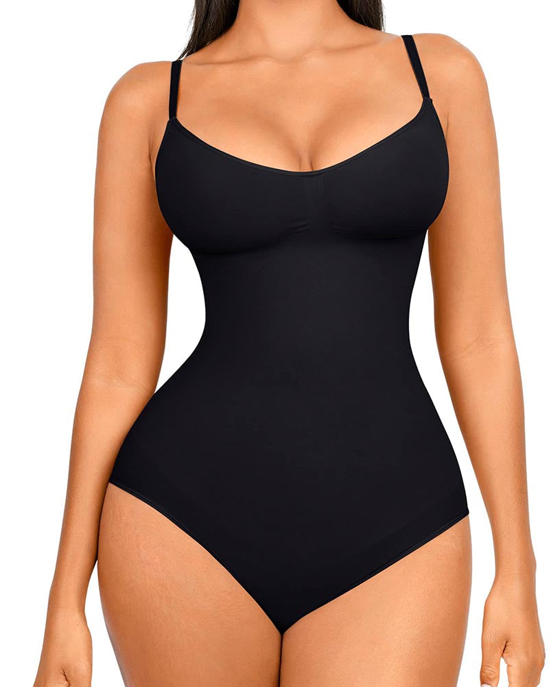 Body Shaping Leggings for Women, Waist Trainer, Seamless Abdomen Control Bodysuit, Square Neck Jumpsuit