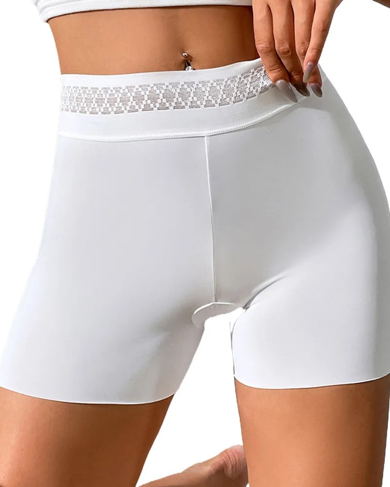 Shorts Modeladores de Cuerpo de Talle Medio con Control Abdomen y Levantamiento de Caderas en Color Sólido