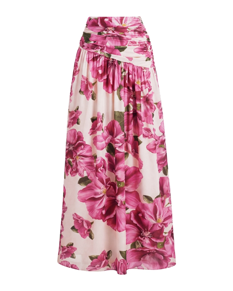 Elegante Conjunto de Traje de Baño Floral en Rosa