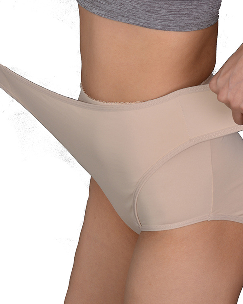 Panties Moldeadores de Nylon con Levantamiento de Caderas y Cierre de Velcro para Postparto