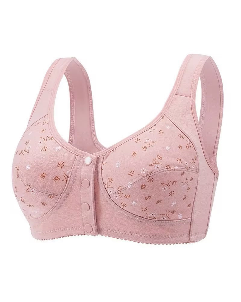 Sostén con Hebilla Frontal Estampada