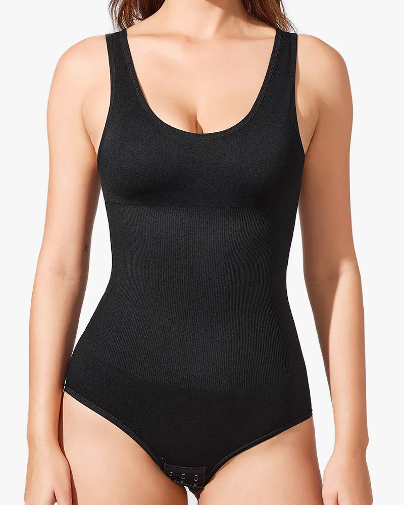 Mallas Tummy sin costuras con cuello redondo para mujer