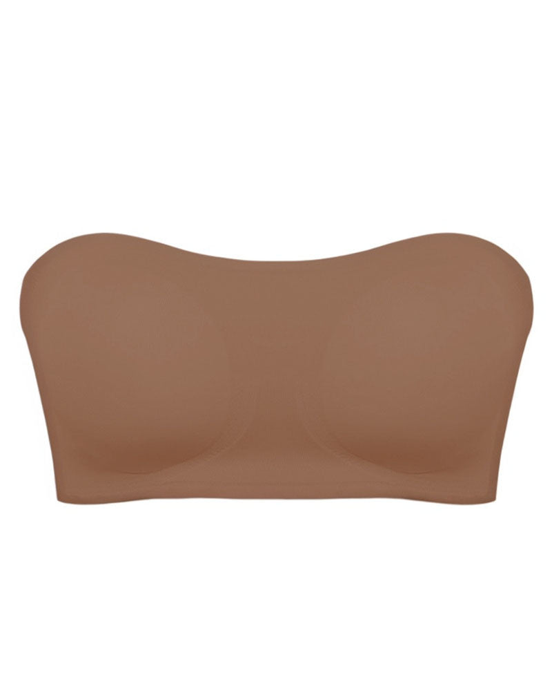 Sostén sin tirantes para mujer con hebilla lateral entrelazada