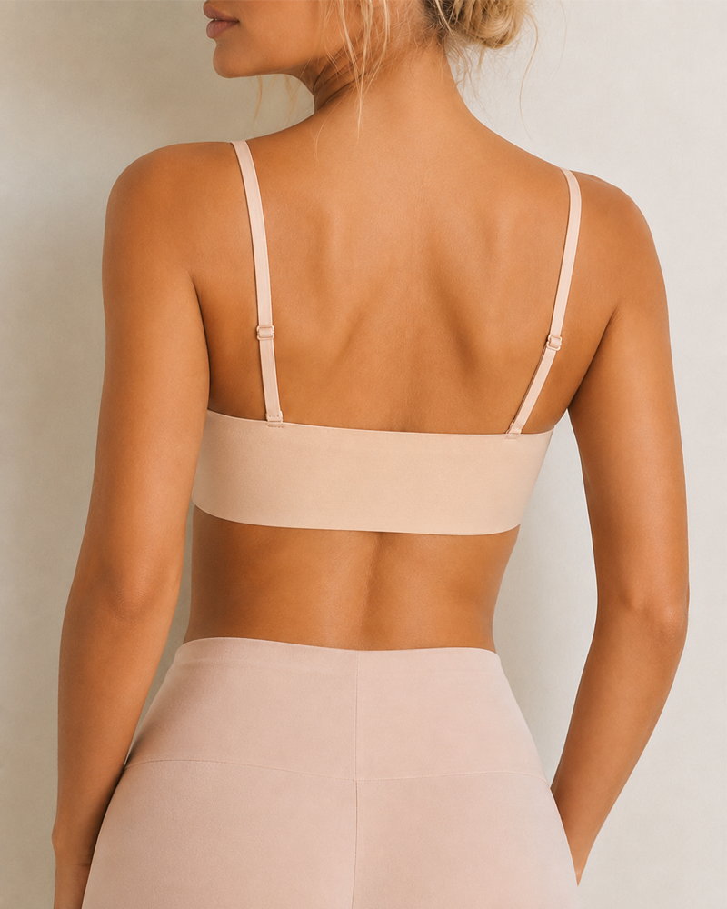 Brassiere Sin Hilos con Cierre Frontal y Tirantes Finos Ajustables