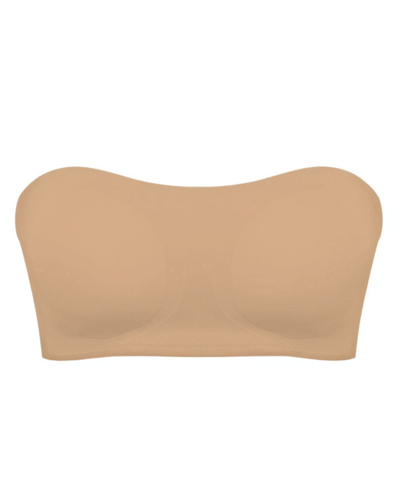Sostén sin tirantes para mujer con hebilla lateral entrelazada