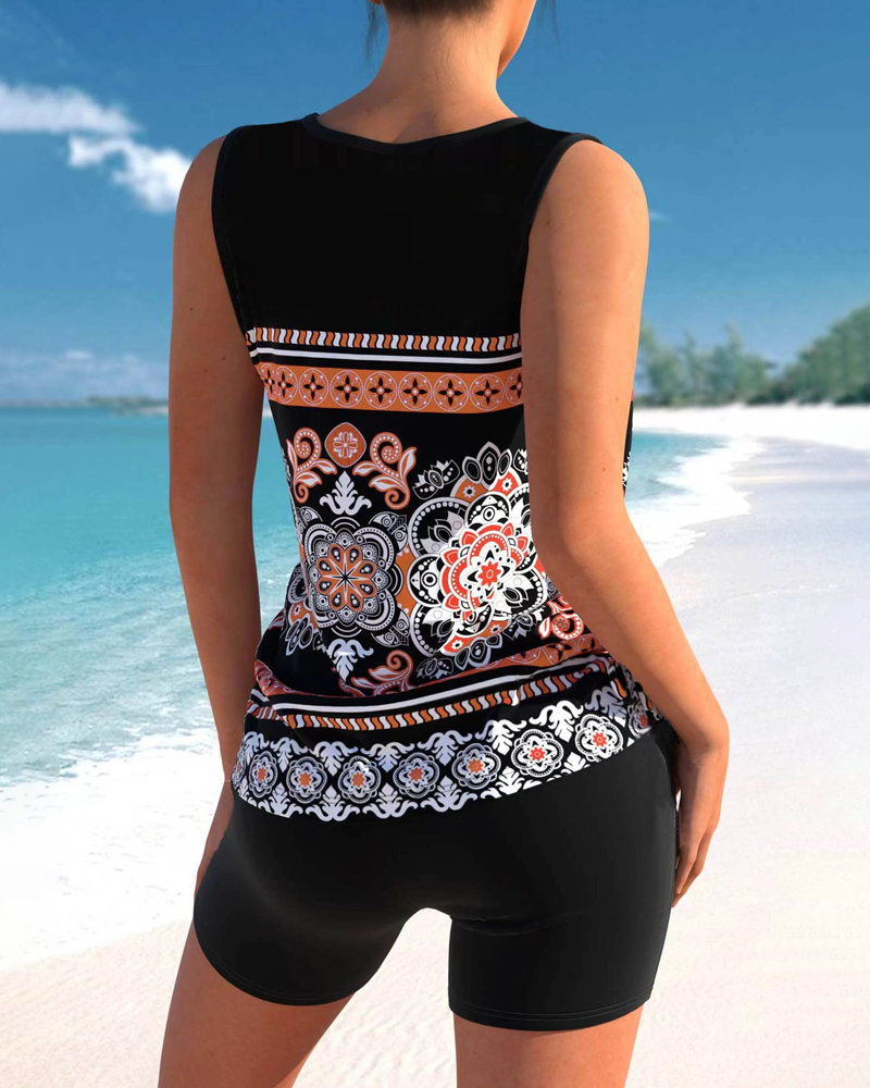 Conjunto de Dos Piezas de Playa de Secado Rápido con Estilo Manantial Caliente