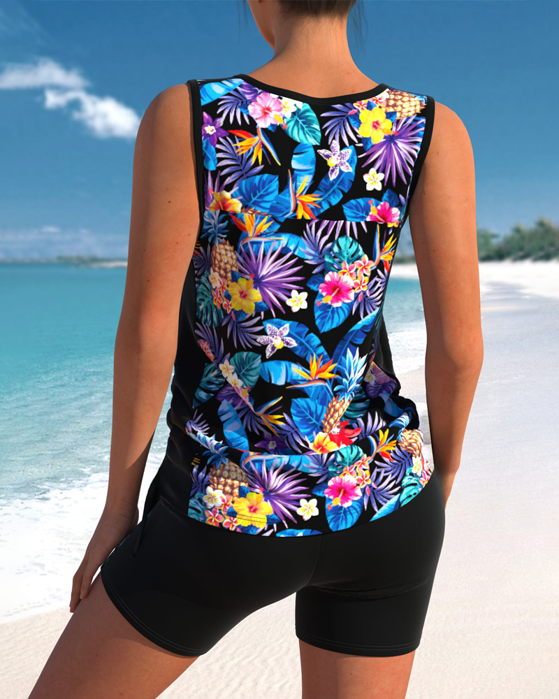 Conjunto de Dos Piezas de Playa de Secado Rápido con Estilo Manantial Caliente