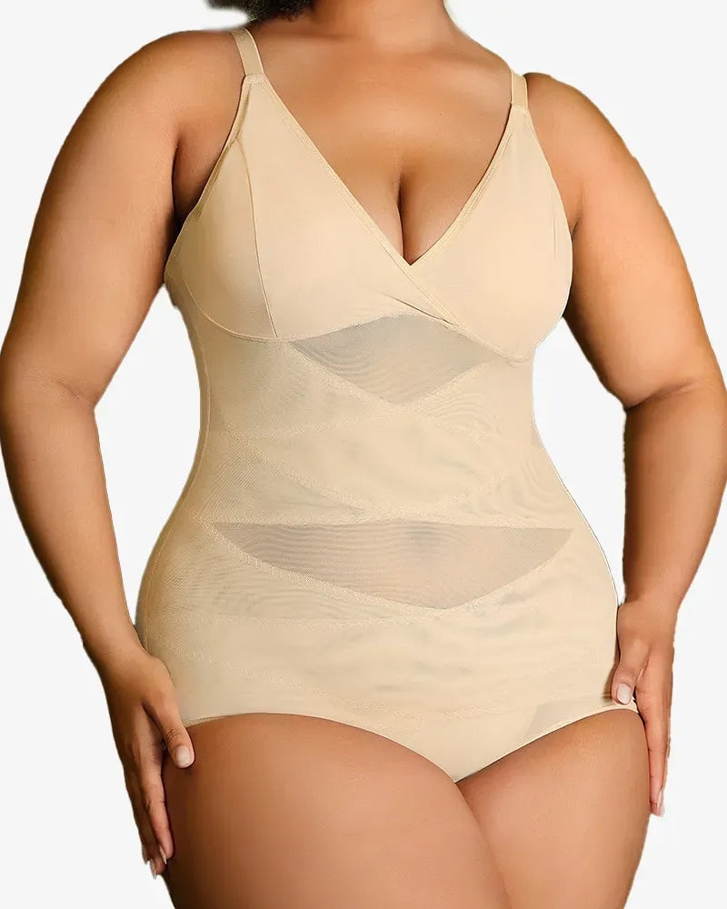 Body Transparente con Elevación de Cintura y Soporte para el BustO