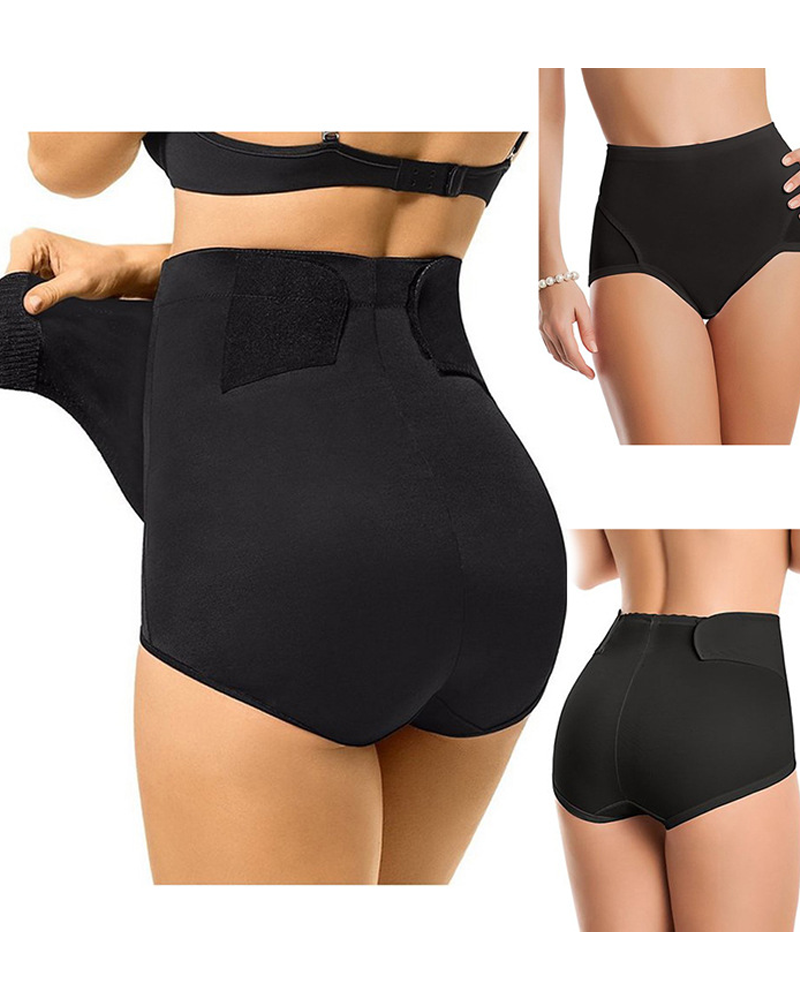 Panties Moldeadores de Nylon con Levantamiento de Caderas y Cierre de Velcro para Postparto