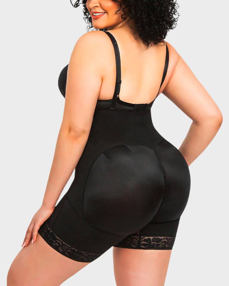 Moldeador Corporal para Control de Abdomen con Escote Abierto