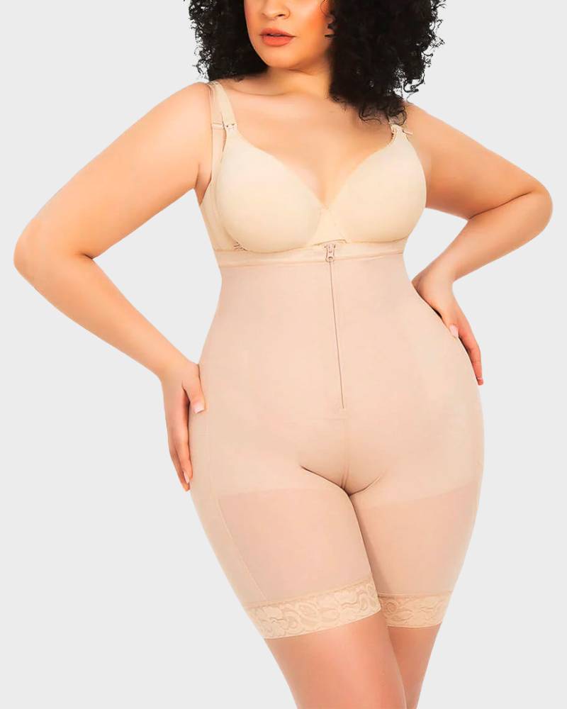 Moldeador Corporal para Control de Abdomen con Escote Abierto