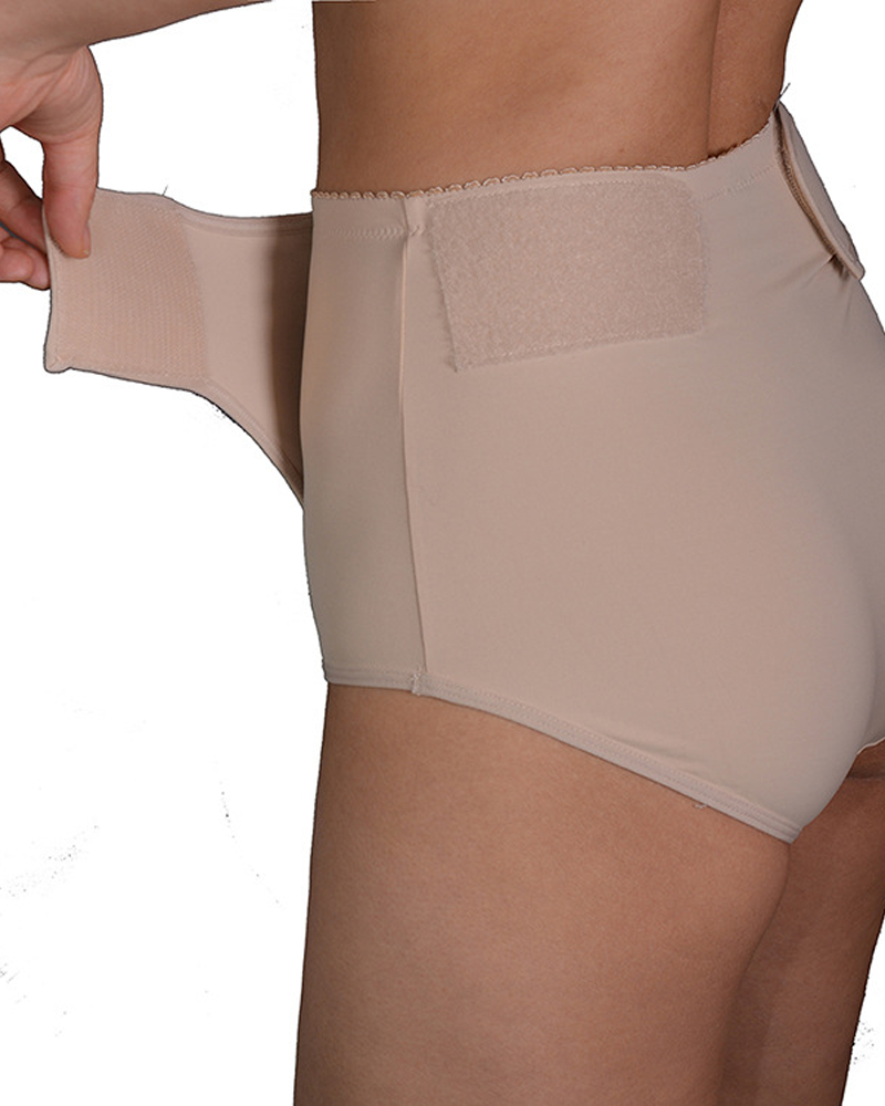 Panties Moldeadores de Nylon con Levantamiento de Caderas y Cierre de Velcro para Postparto