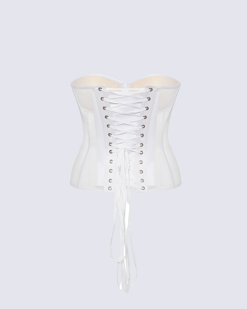 Floralshe® Elegant Mesh Support Push-Up Corset