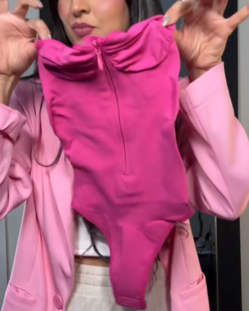 Body Shaper Sin Costuras con Cremallera para Mujer en Color Sólido