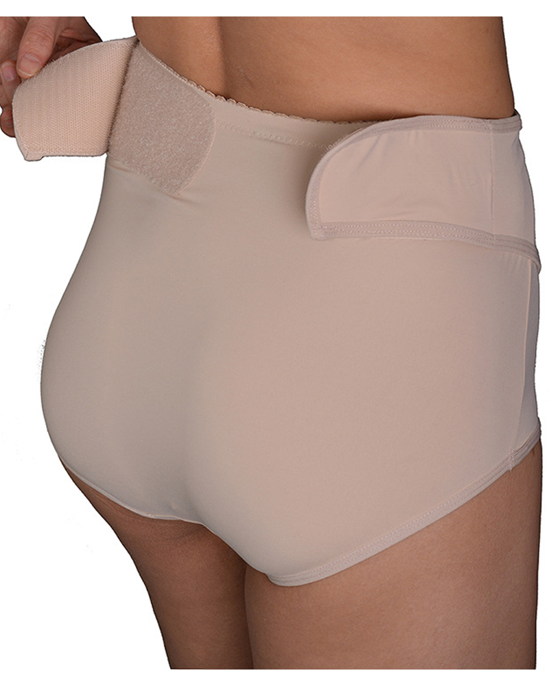 Panties Moldeadores de Nylon con Levantamiento de Caderas y Cierre de Velcro para Postparto