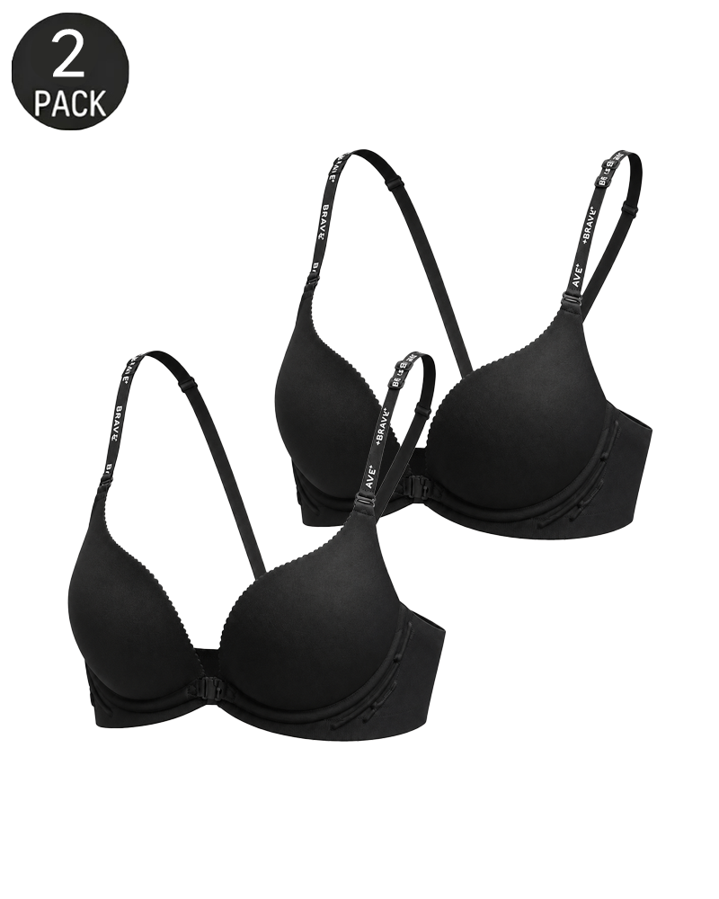 sujetador Push-Up Sin Costuras con Cierre Frontal y Espalda Suavizada