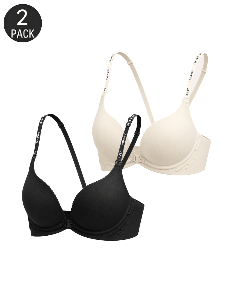 sujetador Push-Up Sin Costuras con Cierre Frontal y Espalda Suavizada