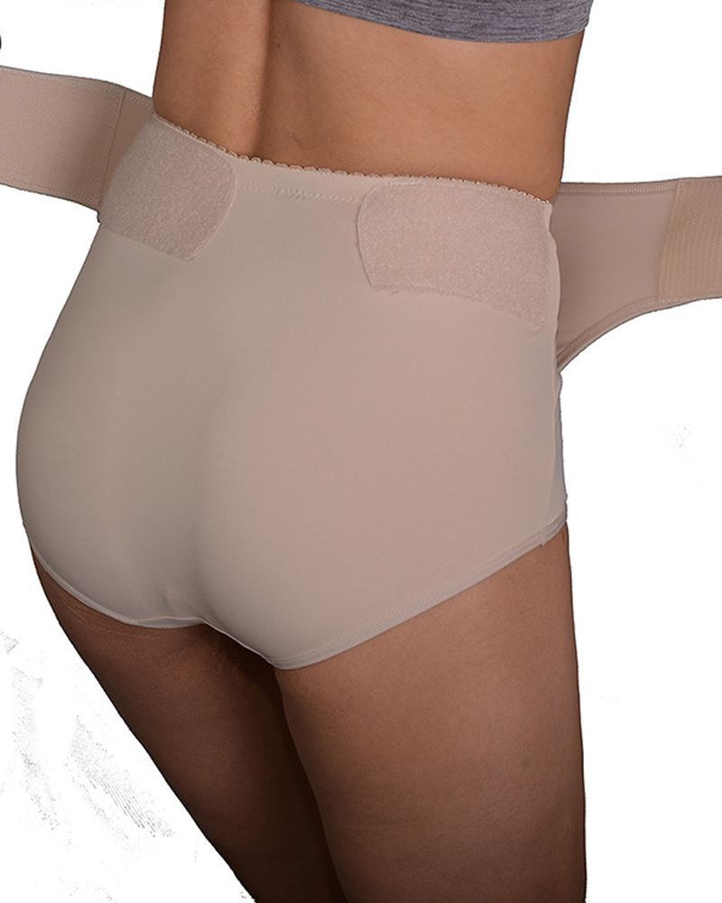 Panties Moldeadores de Nylon con Levantamiento de Caderas y Cierre de Velcro para Postparto