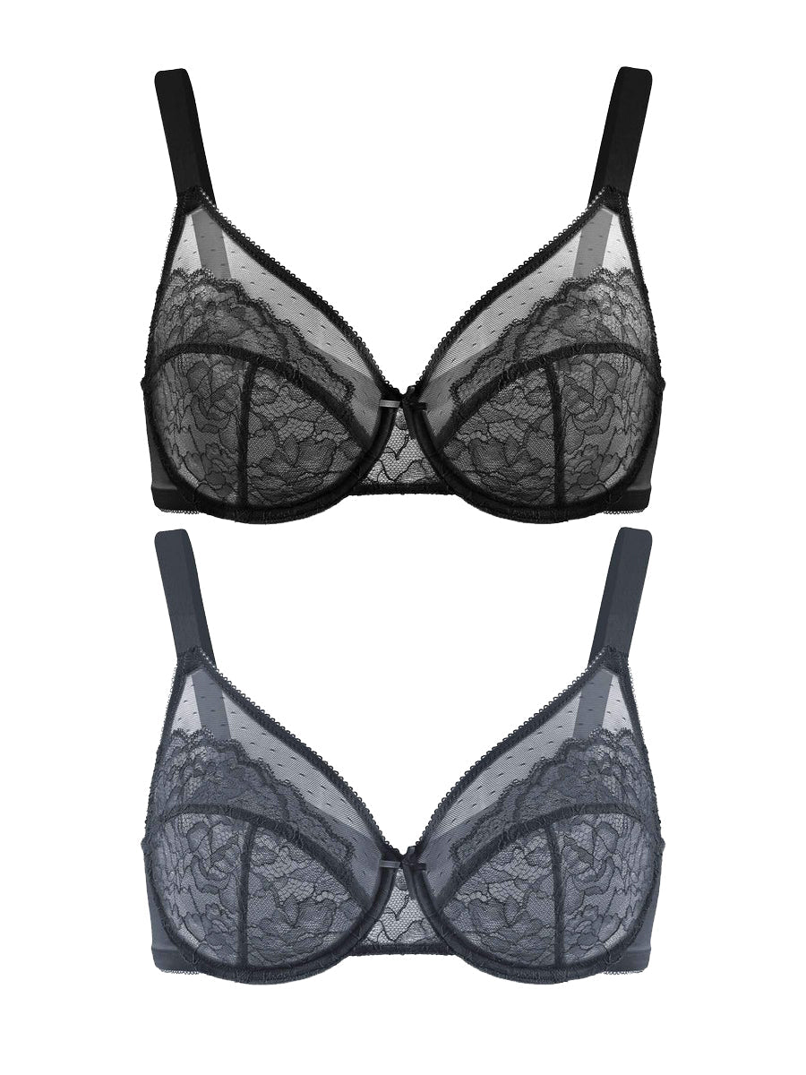 Sujetadores de Tallas Grandes para Mujeres, Con Cobertura Total, Minimizer con Aros, Ideal para Espalda y Grasa Lateral