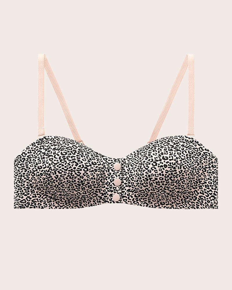 Brassiere Sin Hilos con Cierre Frontal y Tirantes Finos Ajustables