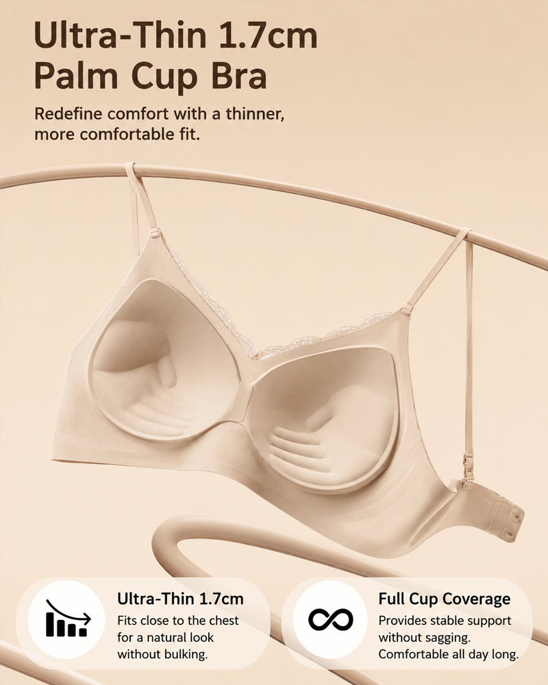 Conjunto de 2 Sujetadores Push-Up Sin Aros con Encaje y Escote en V Profundo