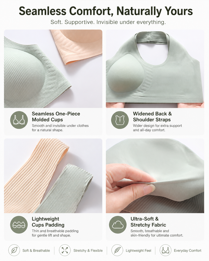 Brassiere Sin Aros con Cierre Frontal para Máximo Confort
