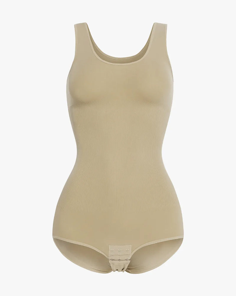 Mallas Tummy sin costuras con cuello redondo para mujer