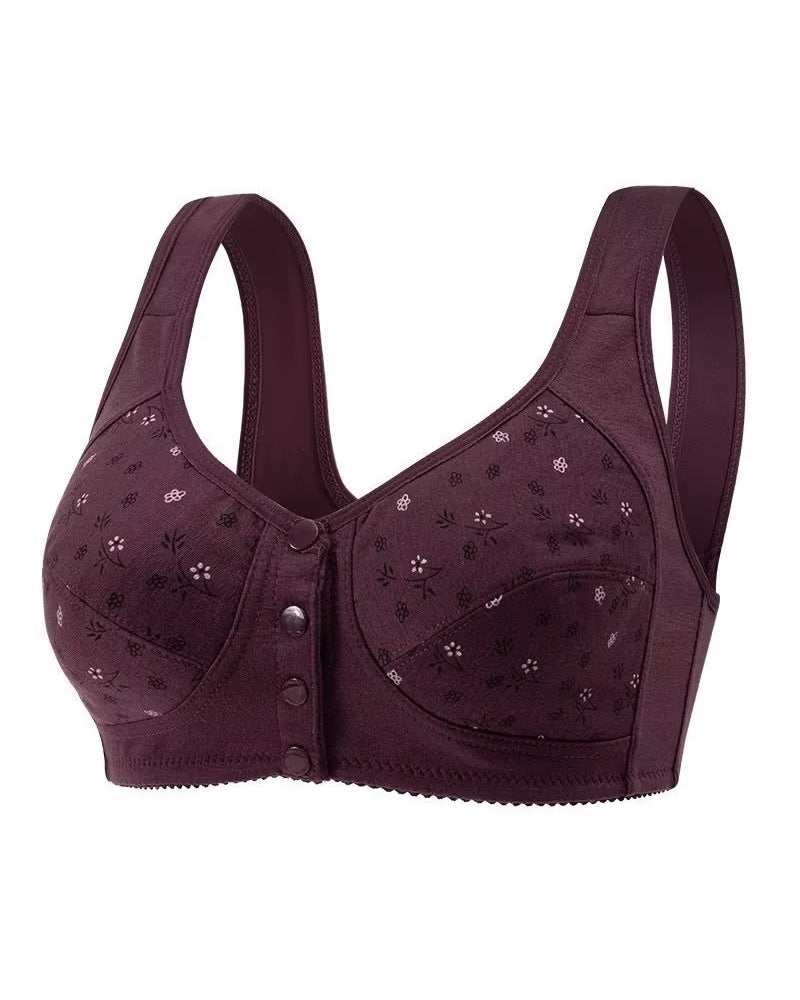 Sostén con Hebilla Frontal Estampada