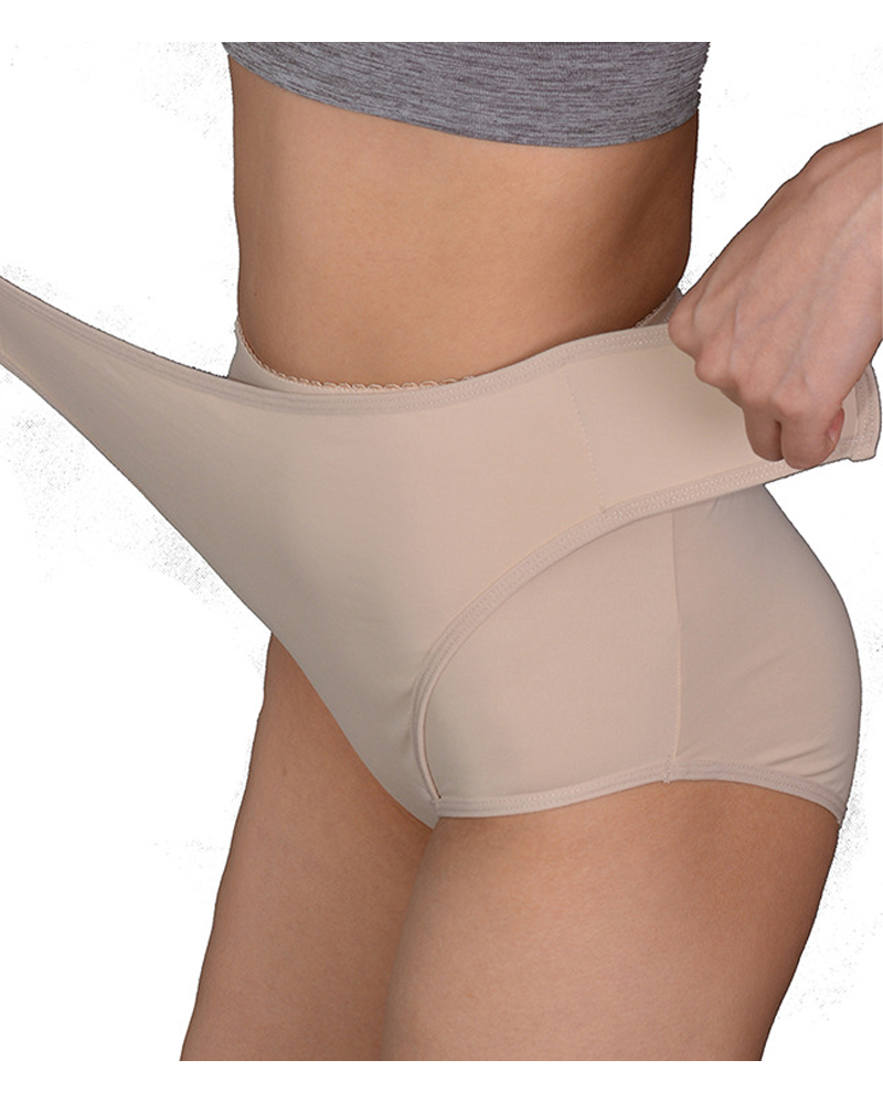 Panties Moldeadores de Nylon con Levantamiento de Caderas y Cierre de Velcro para Postparto