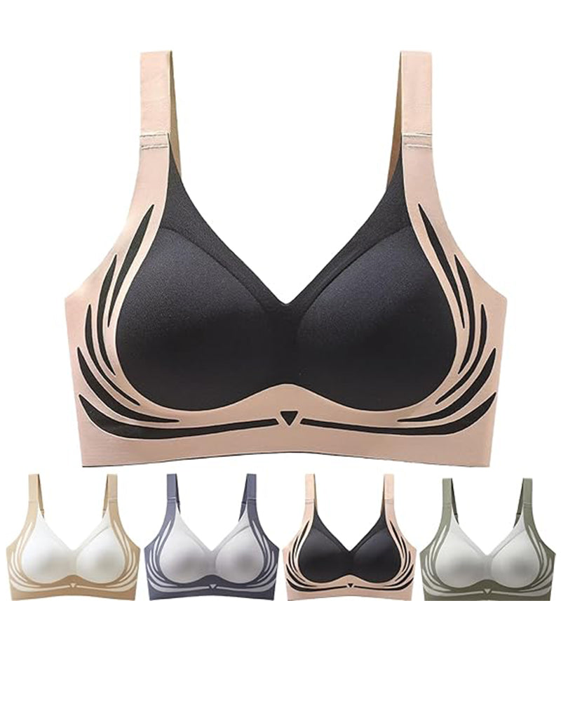 sujetador push-up inalámbrico anti-caída
