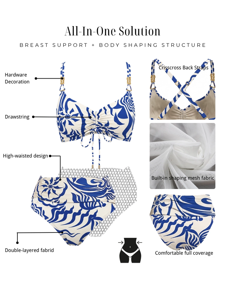 Conjunto de baño con control abdominal y diversas opciones de estilizado