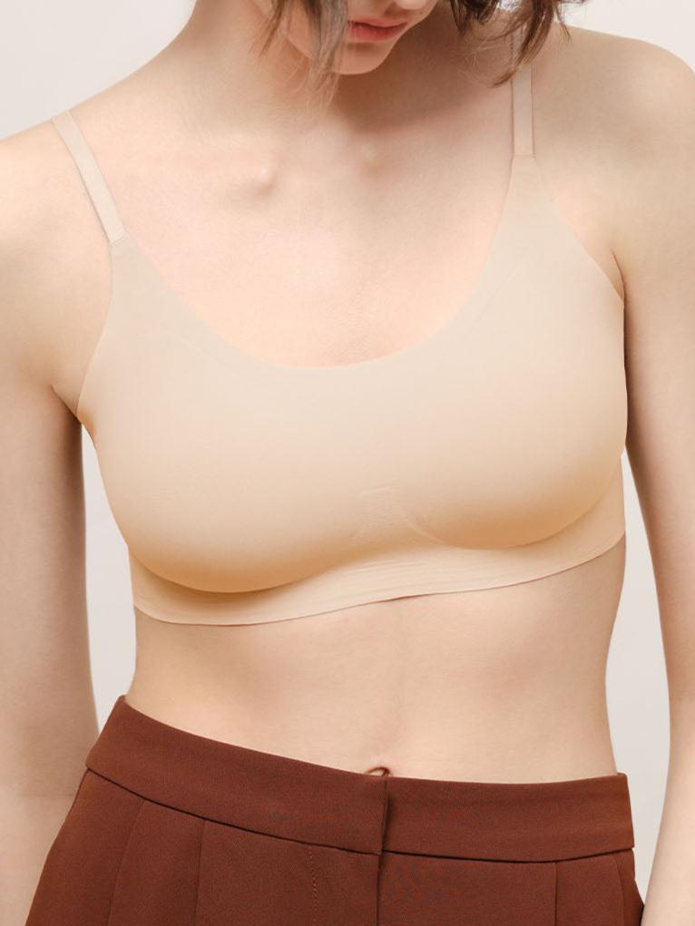 Sostén sin cables con tirantes delgados y soporte cómodo, talla única