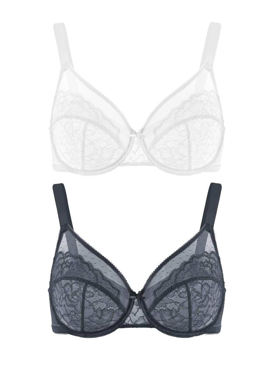 Sujetadores de Tallas Grandes para Mujeres, Con Cobertura Total, Minimizer con Aros, Ideal para Espalda y Grasa Lateral