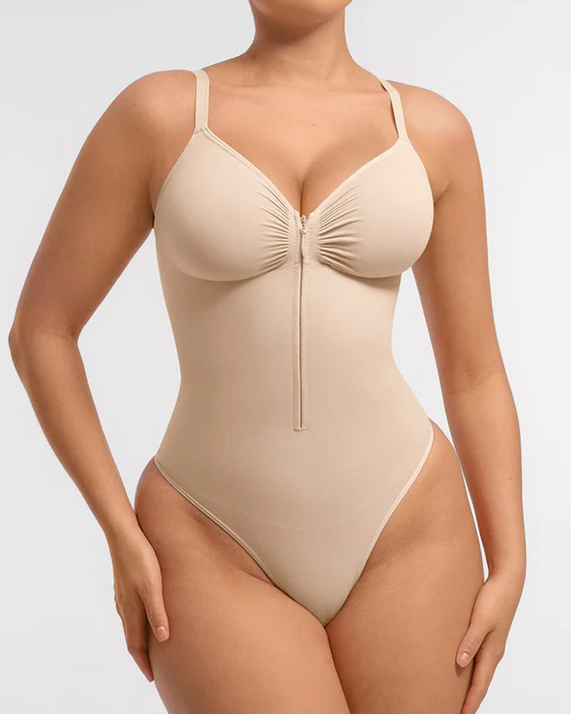 Body Shaper Sin Costuras con Cremallera para Mujer en Color Sólido