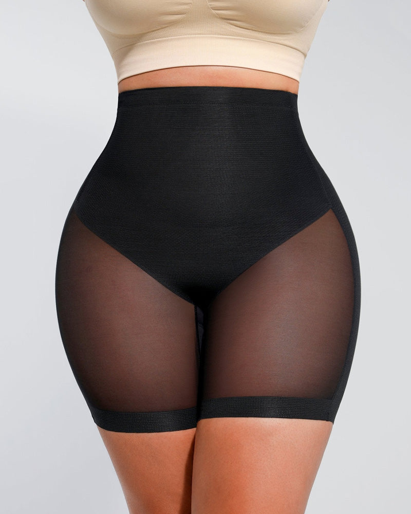 Shorts Moldeadores de Cuerpo de Malla con Cintura Baja para Mujeres
