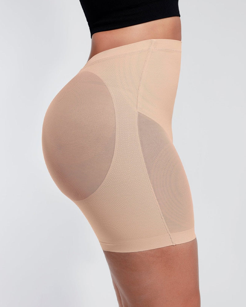 Shorts Moldeadores de Cuerpo de Malla con Cintura Baja para Mujeres