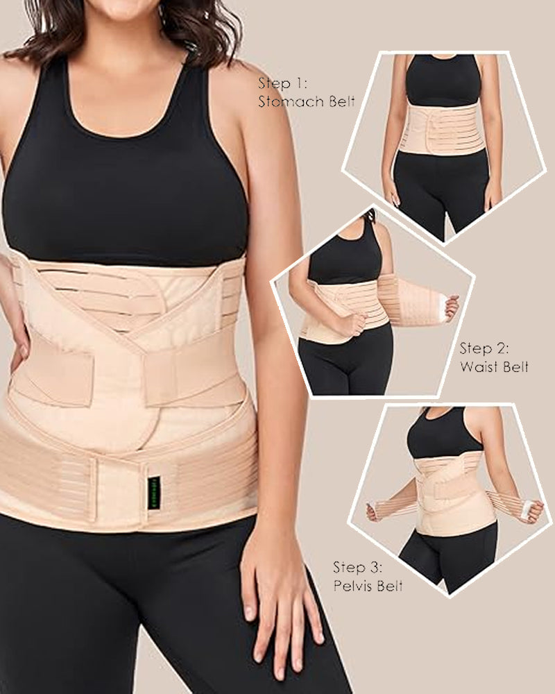 Faja Postparto 3-en-1 para Abdomen, Cintura y Pelvis