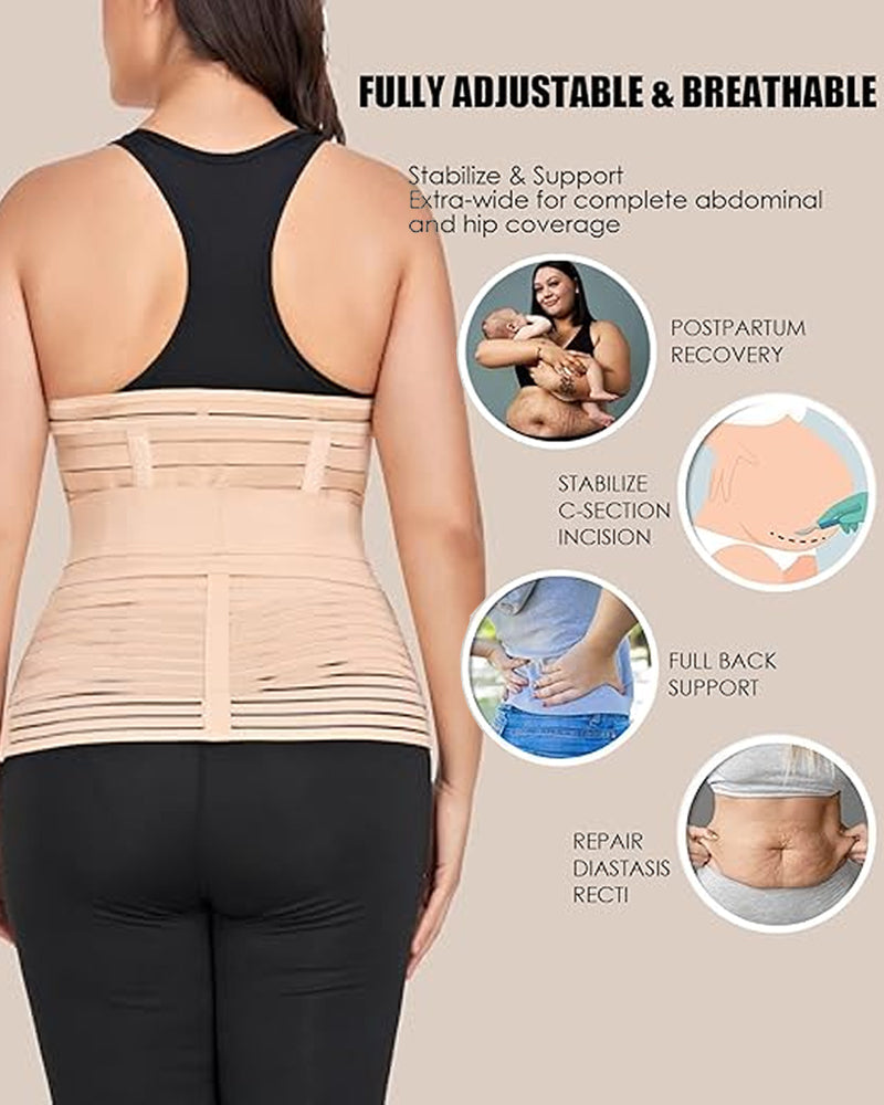 Faja Postparto 3-en-1 para Abdomen, Cintura y Pelvis