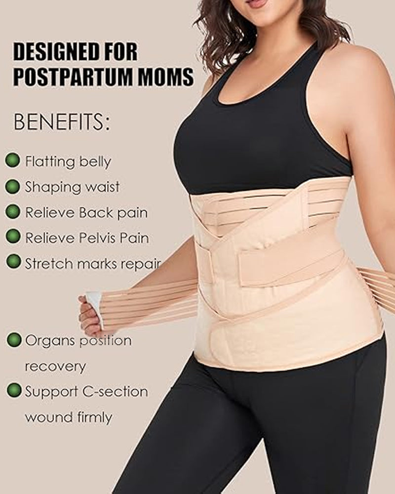 Faja Postparto 3-en-1 para Abdomen, Cintura y Pelvis