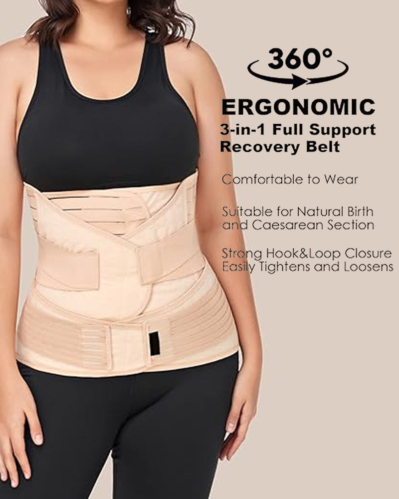 Faja Postparto 3-en-1 para Abdomen, Cintura y Pelvis