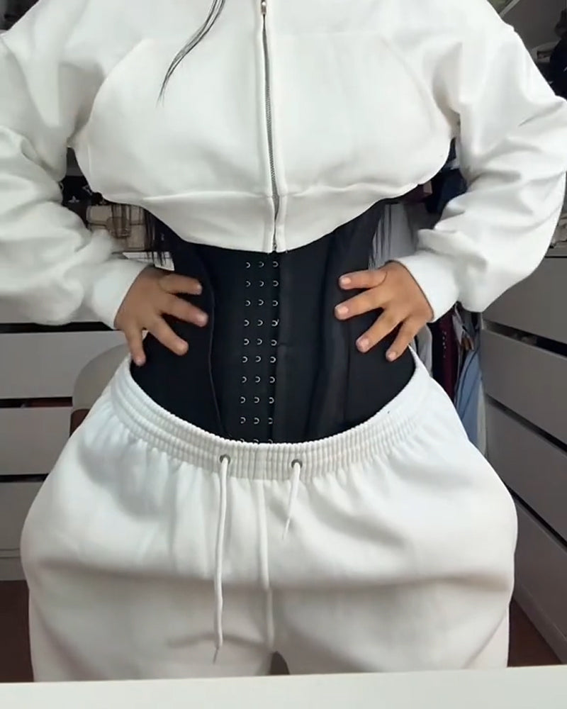 Cinturilla Invisible de Doble Compresión con Cremallera para Mujeres
