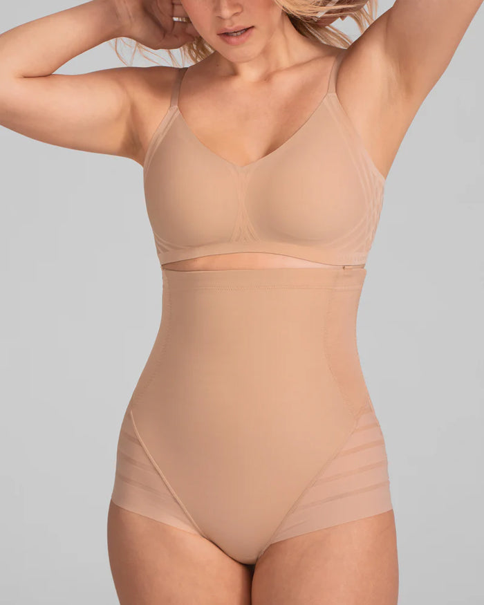 Panties Modeladores de Malla Transpirable y Cómodos con Cintura Alta para Dama