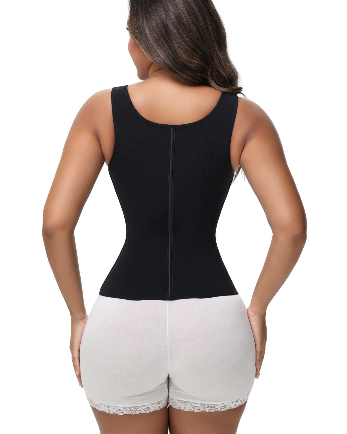 Ultimate Chaleco de Corset de Látex para Modelar Cintura y Abdomen con Sujetador