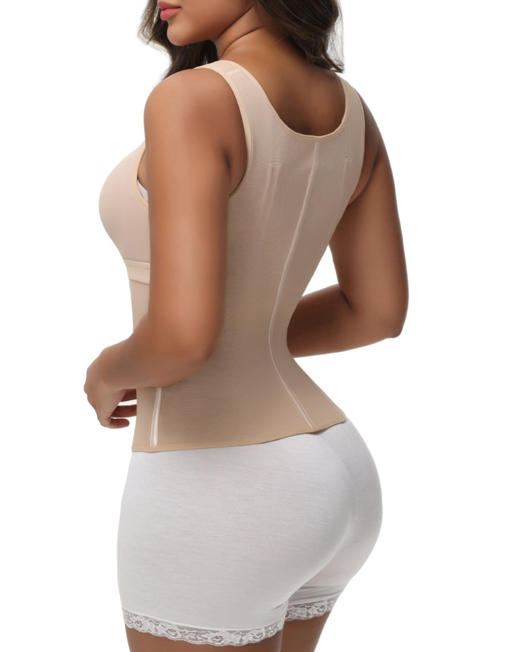 Ultimate Chaleco de Corset de Látex para Modelar Cintura y Abdomen con Sujetador