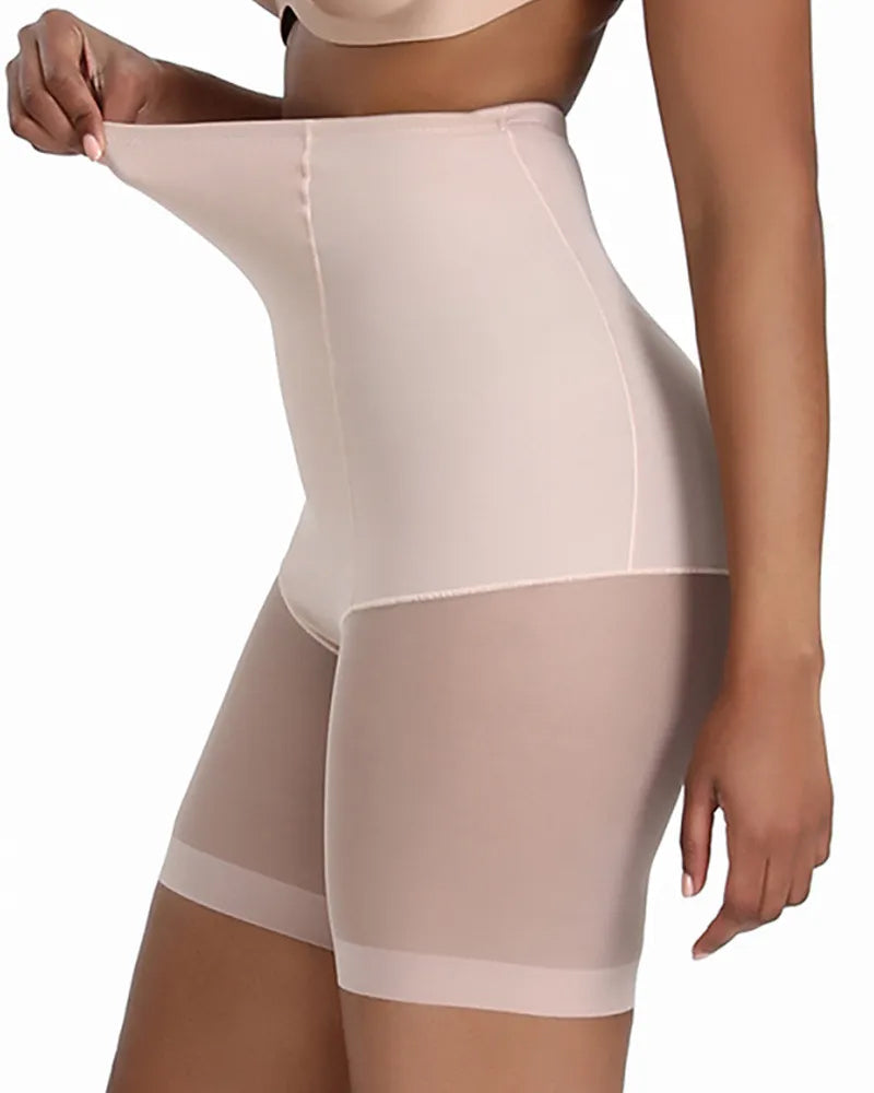 Panties Moldeadores de Cuerpo de Cintura Alta para Mujeres, Levanta Abdomen y Glúteos, Sin Costuras y con Malla Suave