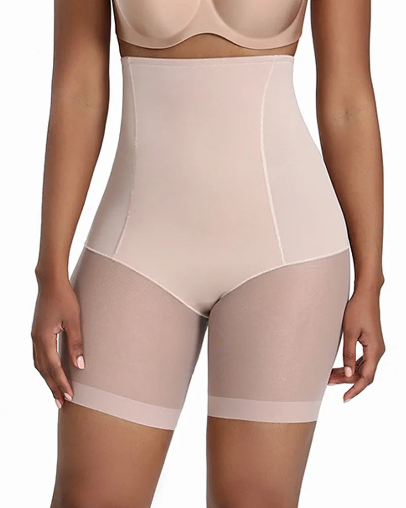 Panties Moldeadores de Cuerpo de Cintura Alta para Mujeres, Levanta Abdomen y Glúteos, Sin Costuras y con Malla Suave