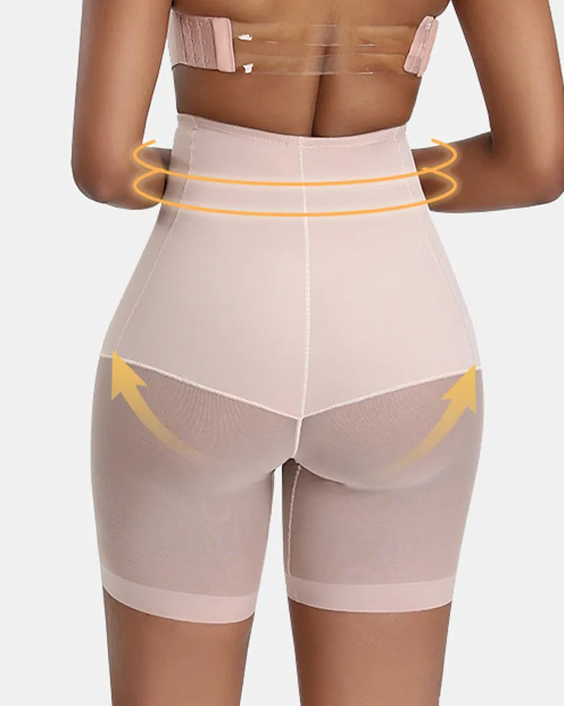 Panties Moldeadores de Cuerpo de Cintura Alta para Mujeres, Levanta Abdomen y Glúteos, Sin Costuras y con Malla Suave
